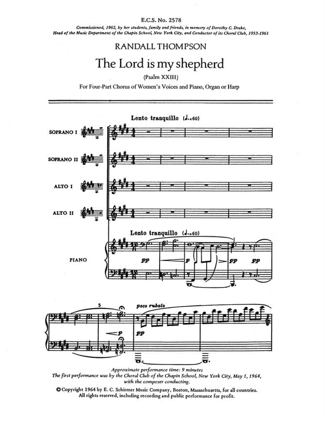 The Lord Is My Shepherd
